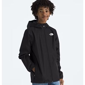 The North Face Boys & Girls Zipline Waterproof Rain Jacket Black Sz M 10/12